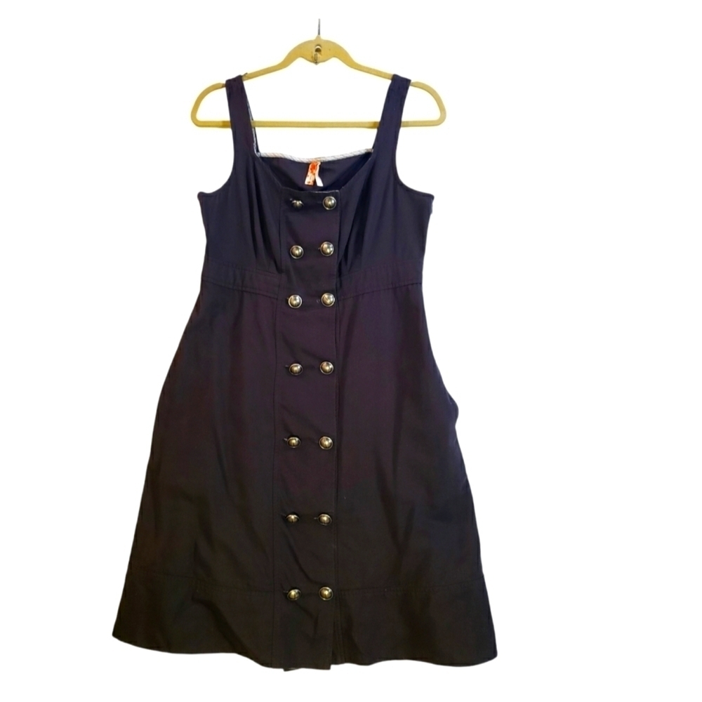 Anthropologie Maeve Button Up Dress,Color Dark Brown, Size 10